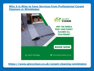 Why it is Wise to have Services from Carpet Cleaners in Wimbledon