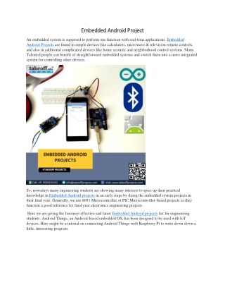 Embedded Android Project