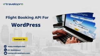 Flight Booking API For WordPress