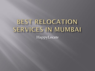 Best Relocation services in Mumbai