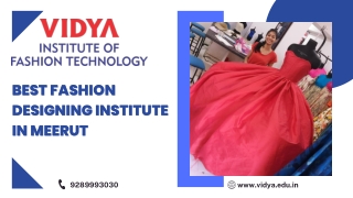 Fashion Design Diploma in Meerut | Mass Media College | Vidya Institute