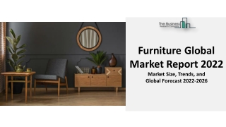 Furniture Market Report 2022 : Top Manufacturers, Industry Challenges, Business