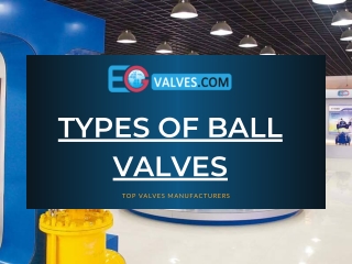 Types of Ball Valves