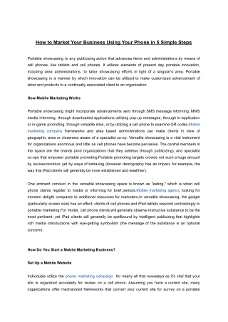 Mobile Marketing (1)