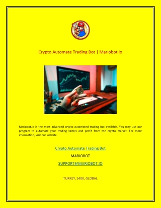 Crypto Automate Trading Bot  Mariobot.io