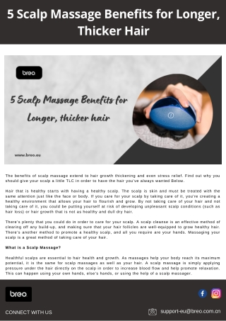 5 Scalp Massage Benefits for Longer, Thicker Hair