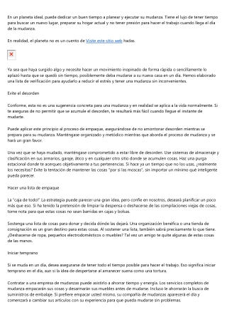Aquí hay algunos tips para hacer una mudanza organizada y facil