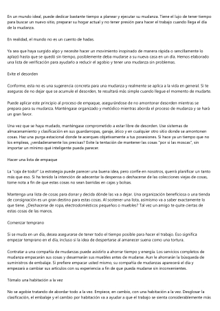 Los mejores trucos para hacer una mudanza sin estress