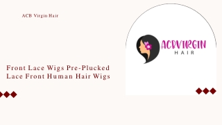 Front Lace Wigs Pre-Plucked Lace Front Human Hair Wigs-converted