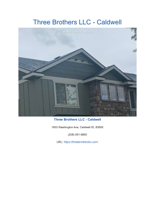 Three Brothers LLC - Caldwell