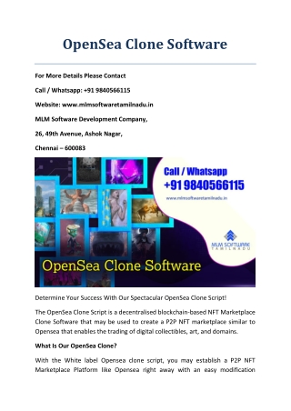 OpenSea Clone Software