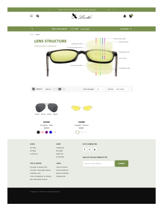 Stylish Blue light Blocker Sunglasses | Livho