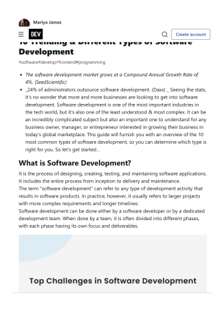 10 Trending & Different Types of Software Development