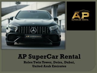 Best Car Rental Services in Dubai - Car for Rent Dubai