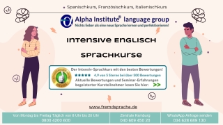 Intensive Englisch Sprachkurse - Alpha Institute