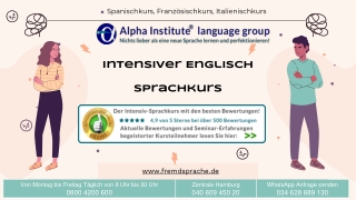 Intensiver Englisch Sprachkurs - Alpha Institute