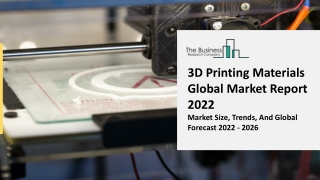 3D Printing Materials Market Growth Factors, Industry Analysis 2031