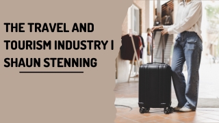 Shaun Stenning talks about travel and tourism