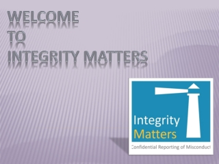 Whistleblower Platform - Integrity Matters