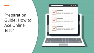 Preparation Guide: How to Ace Online Test?​