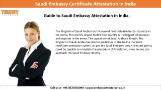 Know the process of Saudi embassy attestation in India.