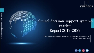 clinical decision support systems market