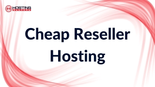 Best Cheap Reseller Hosting