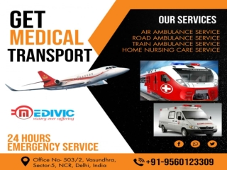 Acquire the Most Reliable Charter Air Ambulance Service in Aurangabad and Bagdogra via Medivic