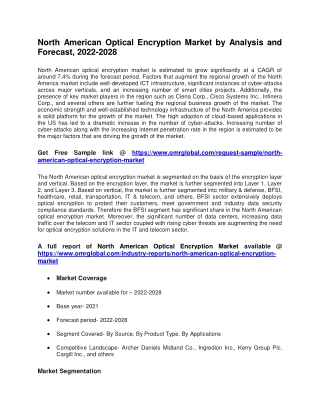 North American Optical Encryption Market