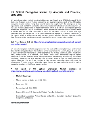 UK Optical Encryption Market