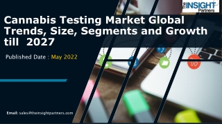 Cannabis Testing Market Growth, Market Overview, Competitive Analysis
