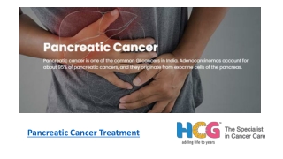 Pancreatic Cancer Treatment