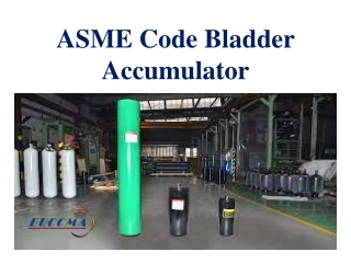 ASME Code Bladder Accumulator