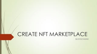CREATE NFT MARKETPLACE