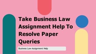 Business Law Assignment Help