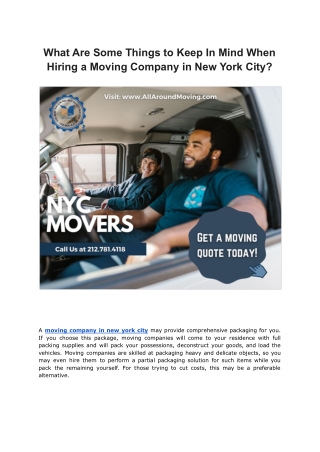 What Are Some Things to Keep In Mind When Hiring a Moving Company in New York City.pdf