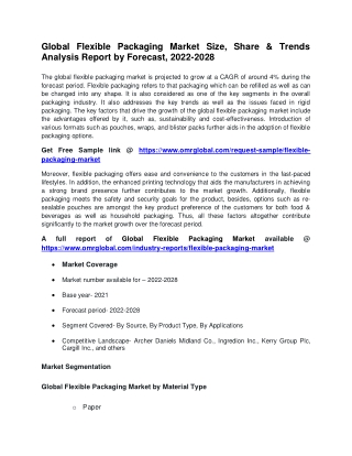 Global Flexible Packaging Market