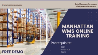 Online Classes For Manhattan WMS By Proexcellency