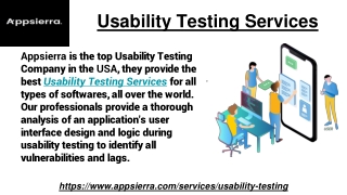Usability Testing Services