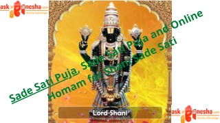 Sade Sati Puja and Online Homam