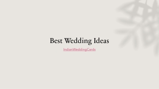 Best Wedding Ideas