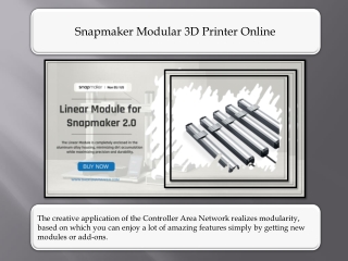 Snapmaker Modular 3D Printer Online