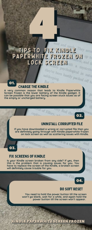 4 Tips to  Fix Kindle Paperwhite Frozen on Lock Screen