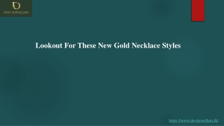 Lookout For These New Gold Necklace Styles