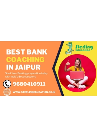 Top Bank Coaching In Jaipur Sterling Education