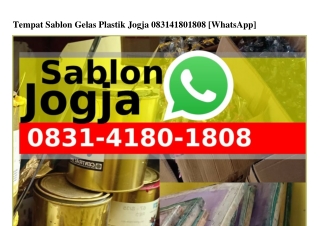 Tempat Sablon Gelas Plastik Jogja Ô8Зl-4l8Ô-l8Ô8(whatsApp)