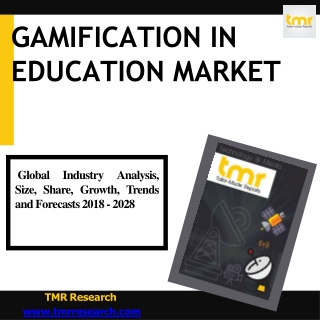 Gamification in Education Market :Technology to Boost Demand