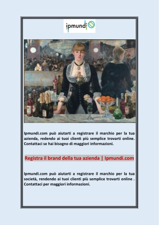 Registra il brand della tua azienda | Ipmundi.com