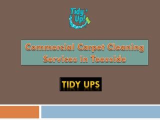 Commercial Carpet Cleaning Services in Teesside