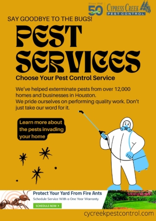 Houston Exterminators | Pest Control Services Houston